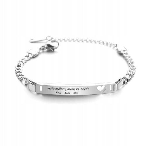 BRANSOLETKA z GRAWEREM imiona DZIECI pary kolory na Arena.pl