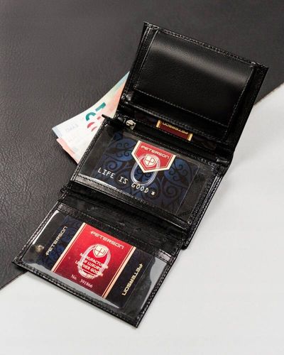 klasyczny portfel męski bez zapięcia zewnętrznego - peterson na Arena.pl