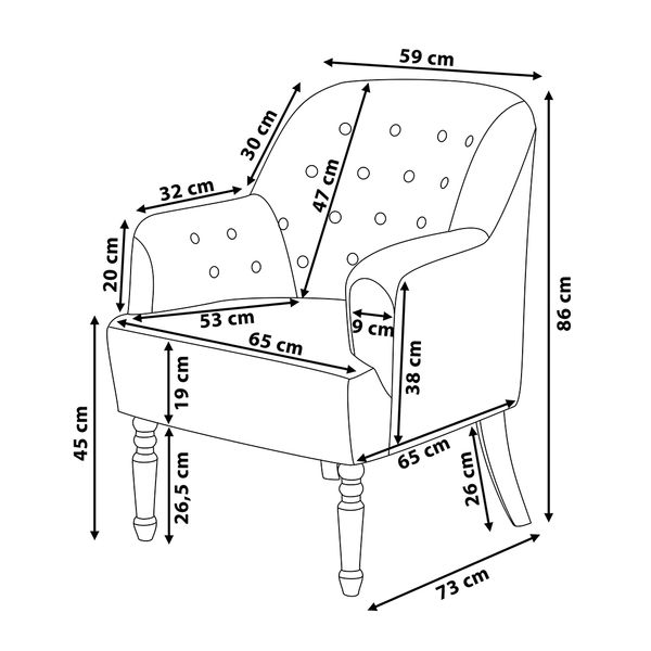 Fotel patchwork wielokolorowy MANDAL zdjęcie 8