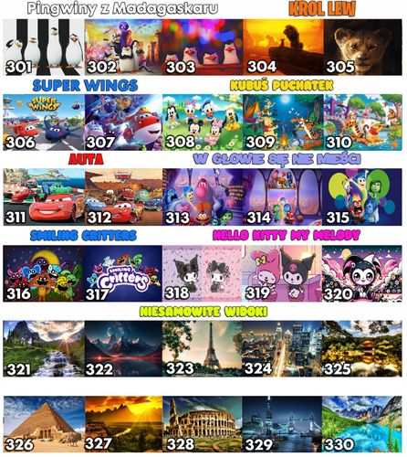 PUZZLE - SUPER WINGS WZORY Z BAJEK PREZENT 35el + WORECZEK na Arena.pl