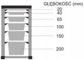 POJEMNIK GASTRONOMICZNY GN 1/1 gł.200MM STAL 11200 ECO