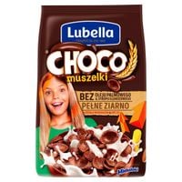 Lubella Mlekołaki Choco muszelki Zbożowe  o smaku czekoladowym 500 g