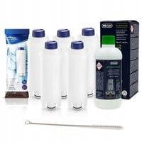 5x Filtr Do Ekspresu Delonghi AL-S002 + Odkamieniacz 500ml + Szczotka