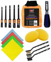 ZESTAW DETAILINGOWY PĘDZLI SZCZOTEK MIKROFIBR