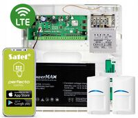 ZESTAW ALARMU SATEL PERFECTA 16LTE APLIKACJA SMS/MOBILNA PULSAR CZUJKA BOSH