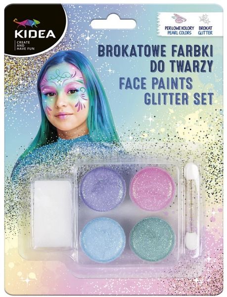 brokatowe farbki do twarzy kidea 5521 zdjęcie 1
