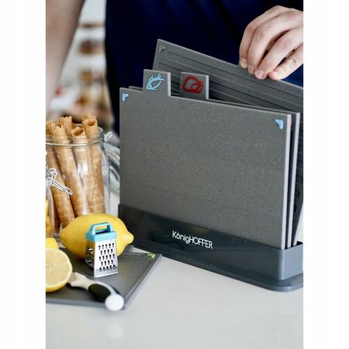 Zestaw 4 desek do krojenia i stojak Konighoffer na Arena.pl