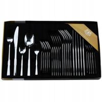 SZTUĆCE ZESTAW SZTUĆCÓW KOMPLET 30el dla 6 osob LENA +PUDEŁKO POŁYSK