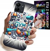 ETUI DO XIAOMI REDMI 13C 4G - SIŁOWNIA GYM FITNESS SPORT CASE + SZKŁO