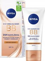 NIVEA 5w1 Krem BB koloryzujący z filtrem na niedoskonałości - ciemny 50ml