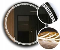 LUSTRO LED OKRĄGŁE 100 cm + WODOODPORNE LEDY COB 480 diod/m LEDOWE PREMIUM