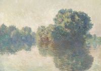 Plakat 100x70cm The Seine at Giverny, Monet Vintage do Salonu