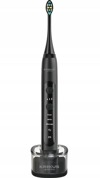 Szczoteczka soniczna elektryczna do zębów 3 tryby Krexus Timer IPX7 zdjęcie 9