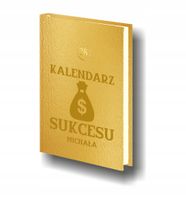 Planer Z NAPISEM IMIENIEM ksiażkowy kalendarz A5 złoty srebrny 2026 grawer