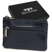 Granatowe Skórzane Etui Na Klucze Z Pudełkiem Beltimore E44