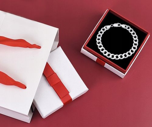 Męski ŁAŃCUSZEK SREBRNY Splot Królewski WYTRZYMAŁY Łańcuch PREZENT + GRATIS na Arena.pl