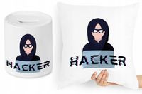 Dla Informatyka Zestaw Poduszka + Skarbonka Z Nadrukiem Ze Zdjęciem