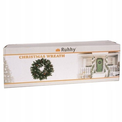 Wianek- stroik świąteczny ośnieżony Ruhhy 22302 na Arena.pl