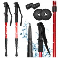 KIJKI TREKKINGOWE SKŁADANE KIJE NORDIC WALKING CHODZENIA REGULOWANE GÓRY 2x