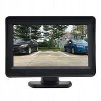 Monitor LCD 4,3'' Kopier do kamery cofania 12V 2x video