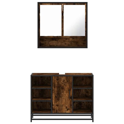 2-częściowy zestaw mebli łazienkowych, przydymiony dąb na Arena.pl