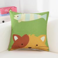 Poszewka na poduszkę dla dziecka Lisek z rybką 45x45cm