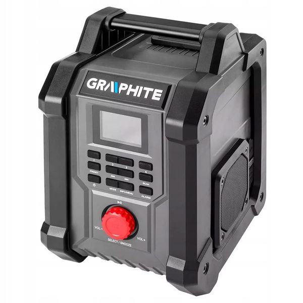 RADIO BUDOWLANE ENERGY+ 18V,BEZ AKU GRAPHITE zdjęcie 1
