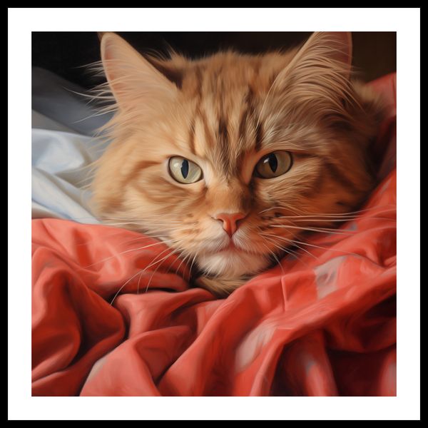 Plakat 70x70cm Mruczący Spokój zdjęcie 3