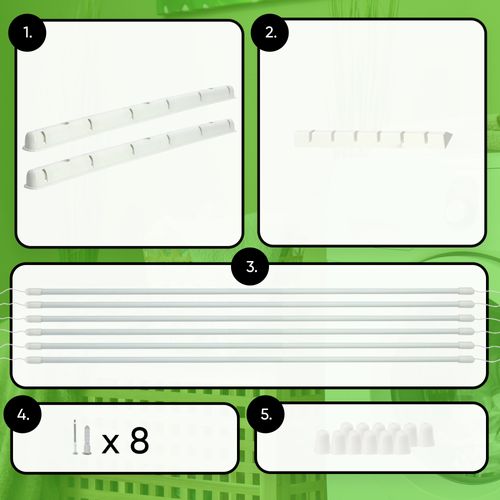 Suszarka Na Pranie Ubrania Sufitowa 6 Prętów 150cm na Arena.pl