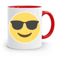 Kubek Czerwony Dzień Dziecka Emotka Buźka Prezent Z Nadrukiem Ze Zdjęciem