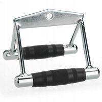 UCHWYT DO WYCIĄGU NA PLECY Double D-handle PODWÓJNY WĄSKI GUMOWANA POWŁOKA