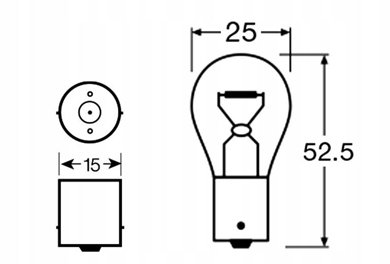 SENSO P21W 12V SUPER WHITE zdjęcie 2
