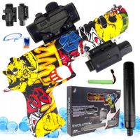Pistolet na kulki żelowe broń KARABIN automat laser zestaw DESERT EAGLE CS