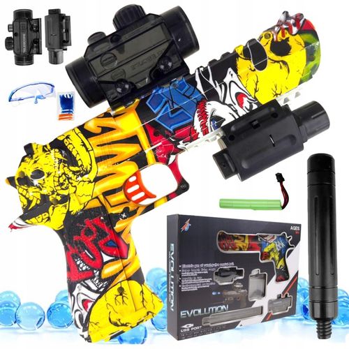 Pistolet na kulki żelowe broń KARABIN automat laser zestaw DESERT EAGLE CS na Arena.pl