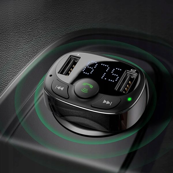 Baseus Transmiter Fm Bluetooth Ładowarka Mp3 2Xusb zdjęcie 9