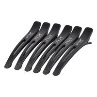 FOX SILICON Klipsy fryzjerskie z silikonowym paskiem 6 sztuk