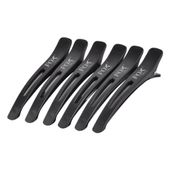 FOX SILICON Klipsy fryzjerskie z silikonowym paskiem 6 sztuk