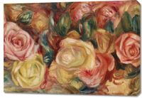 Obraz 100x70cm Roses, Pierre-Auguste Renoir Vintage do Salonu