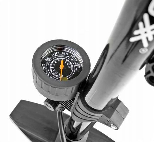 STACJONARNA POMPKA ROWEROWA METALOWA Z MANOMETREM RĘCZNA DO ROWERU PIŁEK na Arena.pl