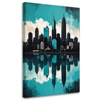 Obraz do salonu sypialni biura, Nowoczesne Budynki Miasto