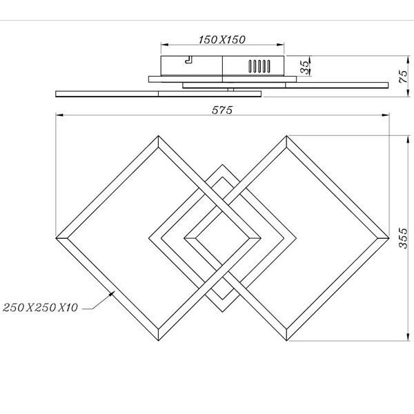 Plafon do sypialni Venida R62793187 plafon LED 25W 3000K srebrny zdjęcie 5