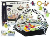 ND24_9488 Duża Mata Edukacyjna Dla Niemowlaka 4 w 1 Piłki  5904204755122