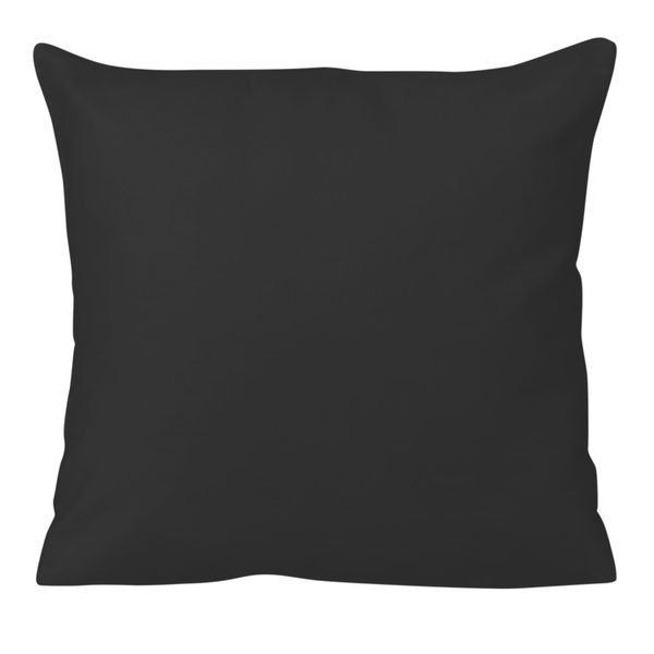 Poszewka satyna bawełniana 40x40 jednobarwna czarna zdjęcie 1