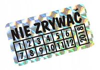 HP-800 - 30x11mm HOLOGRAM z Twoim nadrukiem