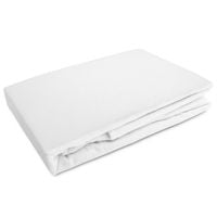 Prześcieradło bez gumki 220x210 flanela kolor biały