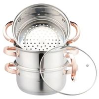 garnek na parę klausberg 4 elem. 18cm kb-7726 rose gold