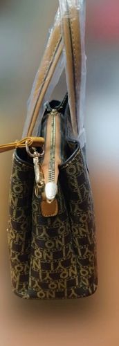 Torebka damska TORBA modna , brązowa pojemna skóra eko, długi pasek na Arena.pl