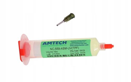 AMTECH oryginalny topnik lutowniczy NC-559-ASM-UV, FLUX, BGA - 10cc na Arena.pl