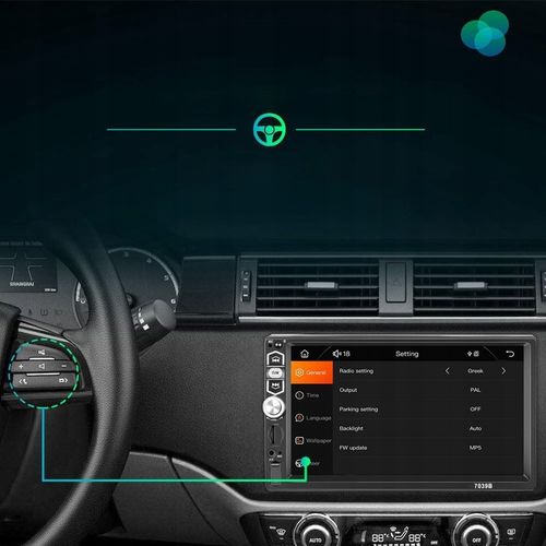 RADIO SAMOCHODOWE BLUETOOTH WYŚWIETLACZ 7"KAMERA COFANIA ZESTAW UNIWERSALNY na Arena.pl