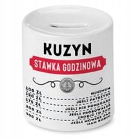 Skarbonka Dla Kuzyna Na Urodziny Prezent Z Nadrukiem Ze Zdjęciem